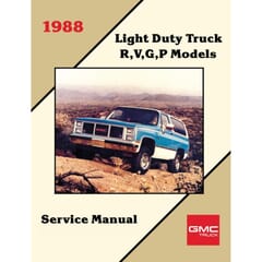 (1988) Service Manual R/V Series GMC