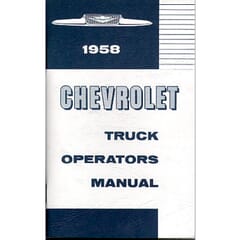 (1958) Owners Manual - Chevrolet