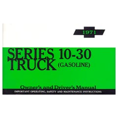 (1971) Owners Manual
