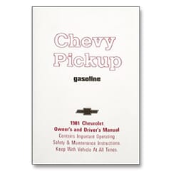 (1981) Owners Manual