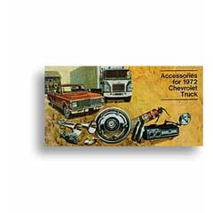 (1972) Accessory Sales Brochure