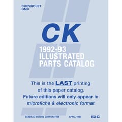 (1992-93) Chevrolet/GMC Truck Parts Book