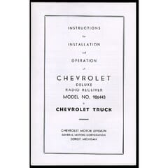 (1947-53) Radio Installation Manual