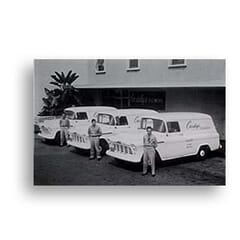 (1956) Truck Photo - Panel Truck Flower Display