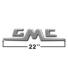 (1955-62) Tailgate Letters - Chrome - GMC - Stepside