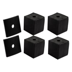(1947-53) Bed Mounting Blocks and Pads - Shortbed - Rubber Blocks