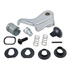(1973-91) Vent Handle-Left-Locking w/ Black Button