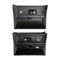 (1977-80)  Door Panels - Repo - Rear with Power Locks - Black