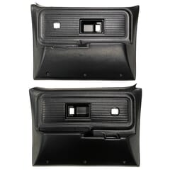 (1977-80)  Door Panels - Repo - Rear with Power Windows and Locks - Black