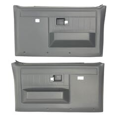 (1981-87)  Door Panels - Rpmnt - Front with Power Windows - Gray