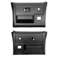 (1981-87)  Door Panels - Rpmnt - Rear w/o Power Windows - Black