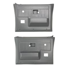(1981-87)  Door Panels - Rpmnt - Rear with Power Windows - Gray