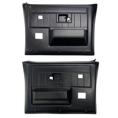 (1981-87)  Door Panels - Rpmnt - Rear w/Power Windows/Locks - Black