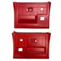 (1981-87)  Door Panels - Rpmnt - Rear w/Power Windows/Locks - Red