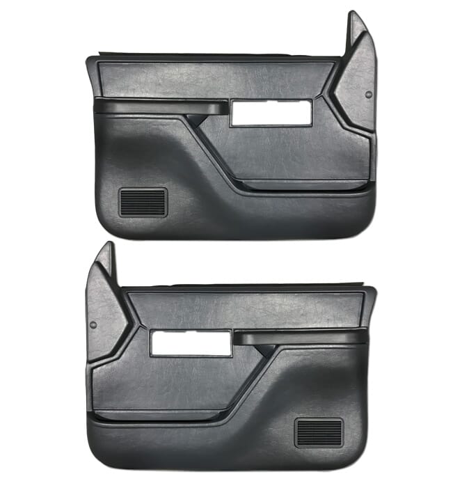 1990-94) Door Panels -w/ Silverado/SLE-w/Power-Black