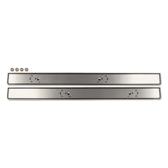 (1981-91) Door Panel Trim Plate-Brushed Aluminum-Pair