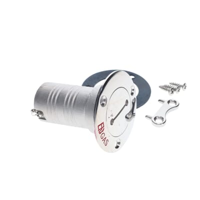 Aoanydony Billet Aluminum Aircraft Style Fu-el Cell Ga-s Cap Cap Flush Mount 6 Hole Universal Durable Silver