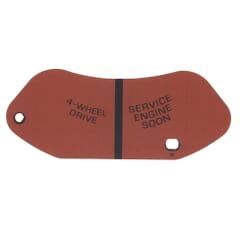 (1981-90) Dash Cluster Housing Telltale Lens - Orange - 4 Wheel Drive/ Service Engine Soon