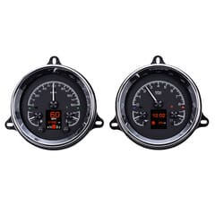 (1954) HDX Speedo and Gauge Kit - Black Allloy