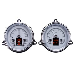 (1954) HDX Speedo and Gauge Kit - Silver Allloy