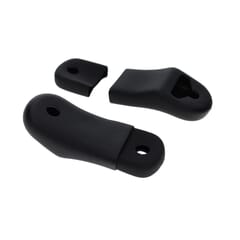 (1967-72) Blazer Lower Rear Seat Belt Mount Covers - Black