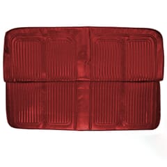 (1969) Seat Kit-Bench w/Scroll, Red/Red