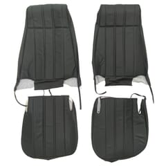(1973-85) Seat Cover Kit-Vinyl-Black-High Back Bucket Seats