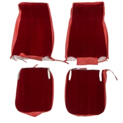(1973-85) Seat Cover Kit-Velour-Red-High Back Bucket Seats