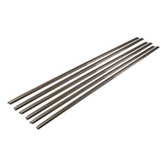 (1941-46) Stainless Hood Side Strips w/Red Stripes - Set