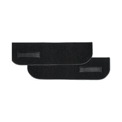(1973-74) Carpeted Door Bottom Covers-Frt-Black-Loop