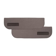 (1973-74) Carpeted Door Bottom Covers-Frt-Gray-Loop