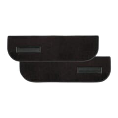 (1975-87) Carpeted Door Bottom Covers-Frt-Black-Cut Pile