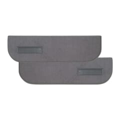 (1975-87) Carpeted Door Bottom Covers-Frt-Gray-Cut Pile