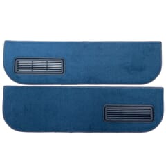 (1975-87) Carpeted Door Bottom Covers-Frt-Blue-Cut Pile