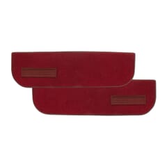 (1975-87) Carpeted Door Bottom Covers-Frt-Red-Cut Pile