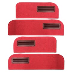 (1973-74) Carpeted Door Bottom Covers-Red-Loop