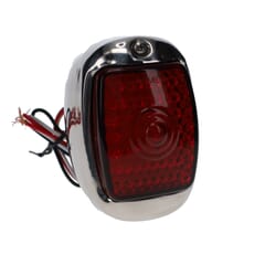 (1940-53) LED Taillamp Assembly - Stainless - Right - Red