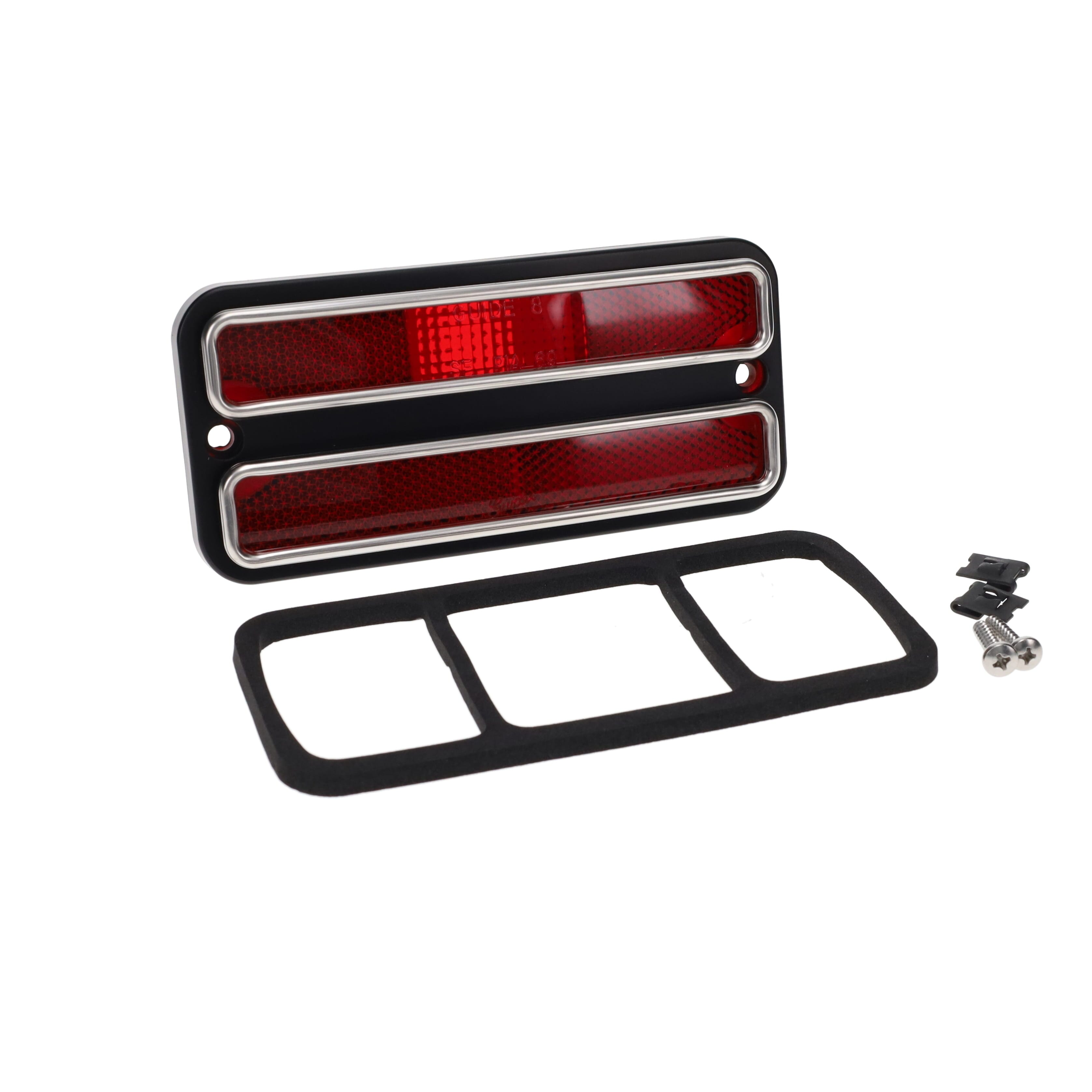 LED Lens Assembly Kit – 1971–1972 Chevy GMC Truck – Red Lens, 20 LEDs – KK Brand