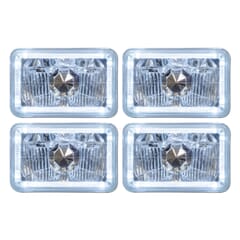 (1981-88) H/L Bulb Set-4 LED Halo Halogen H4