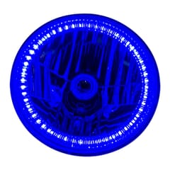 (1941-81) 7" H4 SMD 45 LED Halo Headlamp Bulb Blue - Pair