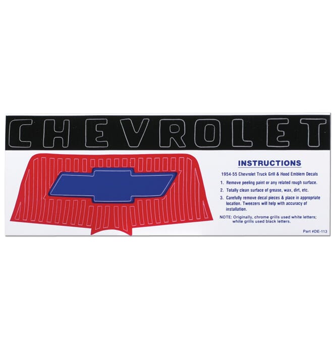 Chevy truck deals emblems and decals