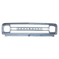 (1969-70)  Grill - Chevrolet - Outer - Chrome Steel - Chevrolet