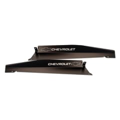 (1969-72) Radiator Support to Grill Filler Panel Black w/ Bowtie/Chevy