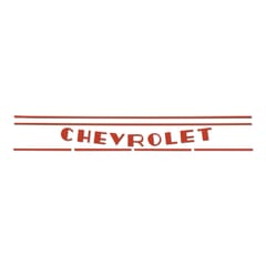 (1941-46) Grill Decal - Chevrolet - Red