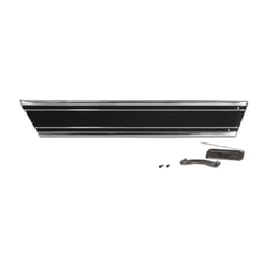 (1969-72) Lower Bed Trim-Rear Left, Black 115 inch