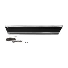 (1969-72) Lower Bed Trim-Rear Right,Black 115 inch