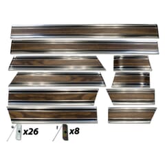 (1969-72) Lower Body Side Molding Kit-Blazer-Woodgrain