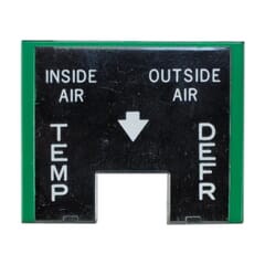 (1955-59) Heater Control Face