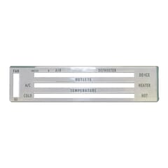 (1967-72) Heater Control Face - w/ A/C