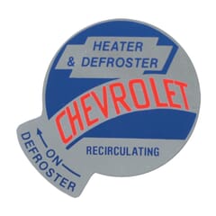 (1955-59) Heater Mylar Decal